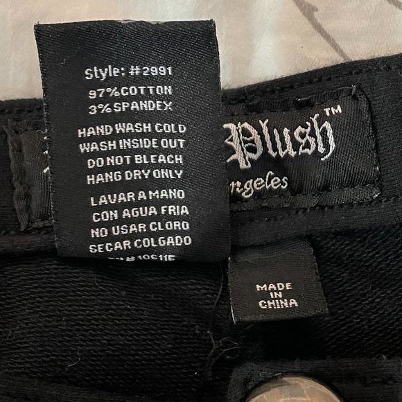 Vintage Grunge Mesh Angel Wings Platinum Plush Size S - Picture 5 of 5